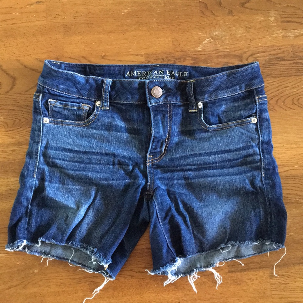 American Eagle stretch jean shorts